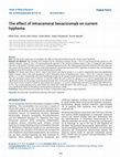 Research paper thumbnail of The effect of intracameral bevacizumab on current hyphema