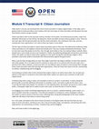 Research paper thumbnail of M5T9 - Citizen Journalism