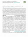 Research paper thumbnail of Robustness or resilience? Managing the intersection of ecology and engineering in an urban Alaskan fishery