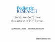 Research paper thumbnail of REVERSAL OF SEPSIS-ASSOCIATED NEONATAL NEUTROPENIA WITH RECOMBINANT HUMAN GRANULOCYTE COLONY STIMULATING FACTOR (rhGCSF). ▴ 1325