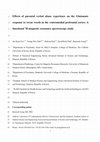 Research paper thumbnail of Effects of parental verbal abuse experience on the Glutamate response to swear words in the ventromedial prefrontal cortex: A functional1H-magnetic resonance spectroscopy study