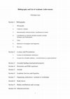 Research paper thumbnail of Bibliography and List of Academic Achievements