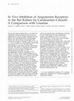 Research paper thumbnail of In vivo inhibition of angiotensin receptors in the rat kidney by candesartan cilexetil: a comparison with losartan