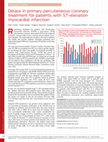 Research paper thumbnail of Delays in primary percutaneous coronary treatment for patients with ST‐elevation myocardial infarction