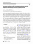 Research paper thumbnail of Does climate knowledge act as a shield for farm livelihoods? Empirical analysis from the coastal and non-coastal ecosystems of India