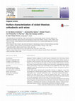 Research paper thumbnail of Surface characterization of nickel titanium orthodontic arch wires