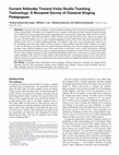 Research paper thumbnail of Current Attitudes Toward Voice Studio Teaching Technology: A Bicoastal Survey of Classical Singing Pedagogues