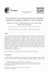 Research paper thumbnail of An examination of the relationship between technology problems and teaching evaluation of online instruction