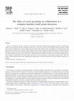 Research paper thumbnail of The effect of social grounding on collaboration in a computer-mediated small group discussion