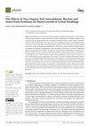 Research paper thumbnail of The Effects of Two Organic Soil Amendments, Biochar and Insect Frass Fertilizer, on Shoot Growth of Cereal Seedlings