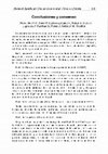 Research paper thumbnail of Conclusiones y consenso