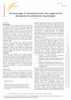 Research paper thumbnail of The early stages of rheumatoid arthritis: New targets for the development of combinational drug therapies