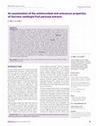 Research paper thumbnail of An examination of the antimicrobial and anticancer properties of Garcinia cambogia fruit pericarp extracts