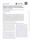 Research paper thumbnail of Development of a Method for Rearing Nezara viridula (Heteroptera: Pentatomidae) on a Semi-solid Artificial Diet