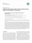 Research paper thumbnail of Sensitivity and Specificity of Belin Ambrosio Enhanced Ectasia Display in Early Diagnosis of Keratoconus