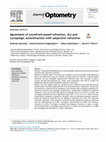 Research paper thumbnail of Agreement of wavefront-based refraction, dry and cycloplegic autorefraction with subjective refraction