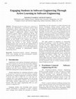 Research paper thumbnail of Engaging Students in Software Engineering Through Active Learning in Software Engineering