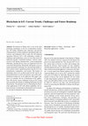 Research paper thumbnail of Blockchain in IoT: Current Trends, Challenges, and Future Roadmap