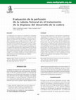 Research paper thumbnail of Evaluación de la perfusión de la cabeza femoral en el tratamiento de la displasia del desarrollo de la cadera