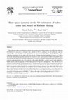 Research paper thumbnail of State-space dynamic model for estimation of radon entry rate, based on Kalman filtering