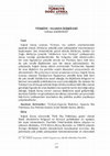 Research paper thumbnail of Soğuk Savaş Sonrası Türkiye Uganda İlişkileri