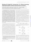 Research paper thumbnail of Binding of a Single Rb+ Increases Na+/K+-ATPase, Activating Dephosphorylation without Stoichiometric Occlusion