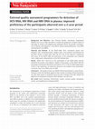 Research paper thumbnail of External quality assessment programmes for detection of HCV RNA, HIV RNA and HBV DNA in plasma: improved proficiency of the participants observed over a 2-year period