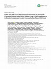 Research paper thumbnail of Safety and Efficacy of Subcutaneous Rituximab in Previously Untreated Patients with CD20+ Diffuse Large B-Cell Lymphoma or Follicular Lymphoma: Results from an Italian Phase IIIb Study