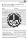 Research paper thumbnail of Pharmacognostical and Phytochemical Exploration of Merremia aegyptia (L.) Urb. Leaf