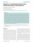 Research paper thumbnail of Evaluation of in vitro Antioxidant Activity of hydroalcoholic seed extratcs of Cassia fistula linn