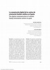 Research paper thumbnail of La comunicación digital de los centros de orientación familiar católicos en España