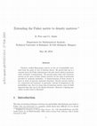 Research paper thumbnail of Extending the Fisher metric to density matrices