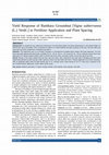 Research paper thumbnail of Yield Response of Bambara Groundnut [Vigna subterranea (L.) Verdc.] to Fertilizer Application and Plant Spacing