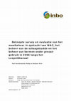 Research paper thumbnail of Beknopte survey en evaluatie van het maaibeheer in opdracht van W&Z, het beheer van de schaapskudde en het beheer van bermen onder precair gebruik in 2006 langs het Leopoldkanaal