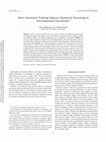 Research paper thumbnail of Does attentional training improve numerical processing in developmental dyscalculia?