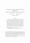 Research paper thumbnail of Do temporary contracts afiect Total Factor Productivity?: Evidence from Spanish manufacturing flrms ⁄