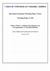 Research paper thumbnail of What is What?: A Simple Time-Domain Test of Long-Memory vs. Structural Breaks