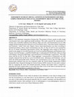 Research paper thumbnail of ASSESSMENT OF HEAVY METAL CONTENTS IN PASTEURIZED COW MILK SAMPLE FROM SELECTED LOCAL GOVERNMENT AREAS OF YOBE STATE