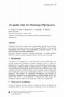 Research paper thumbnail of Air quality study for Montenegro Pljevlja area