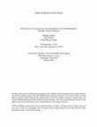 Research paper thumbnail of The Effect of Financial Development on Convergence: Theory and Evidence