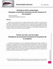 Research paper thumbnail of Listening to words, seeing images Metaphors of emotional movement and the movement of the metaphor