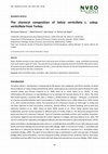 Research paper thumbnail of The chemical composition of Salvia verticillata L. subsp. verticillata from Turkey