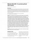 Research paper thumbnail of Market BuVaR: A Countercyclical Risk Metric