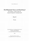 Research paper thumbnail of Der Römische Vicus von Eisenberg I : die Häuser 7 und 8 sowie die dazwischenliegende Straßenparzelle