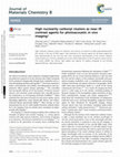 Research paper thumbnail of High nuclearity carbonyl clusters as near-IR contrast agents for photoacoustic in vivo imaging