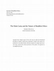 Research paper thumbnail of The Dalai Lama and the Nature of Buddhist Ethics