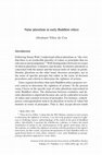 Research paper thumbnail of Value pluralism in early Buddhist ethics