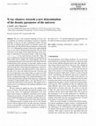 Research paper thumbnail of X-ray clusters: towards a new determination of the density parameter of the universe