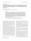 Research paper thumbnail of Isolation by distance, based on microsatellite data, tested with spatial autocorrelation (spaida) and assignment test (spassign)