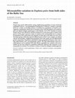 Research paper thumbnail of Microsatellite variation inDaphnia pulexfrom both sides of the Baltic Sea